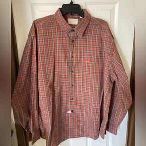 American Eagle Outfitters Red Plaid long sleeve Mens XL Button Down Shirt